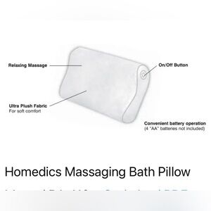 Homedics Massaging Bath Pillow